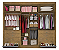 Guarda Roupa 6 Portas 878 Castanho 2.78m - Imagem 2