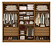 Guarda Roupa 6 Portas 877 Castanho 2.75m - Imagem 2