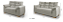 Conjunto Estofado 3 e 2 Lugares 934 - Imagem 2