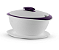 Tigela Tupperware Thermo 2,5 Litros Branca e Roxa - Imagem 1