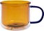 Caneca Dueto de Vidro Ambar - 250ml - Imagem 1