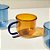 Caneca Dueto de Vidro Ambar - 250ml - Imagem 3