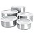 Conjunto Tigelas em Inox com Tampa - 5 Peças - Imagem 4