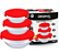 Conjunto Potes de Vidro com Tampa Vermelho - 3 Peças - Imagem 2