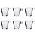 Conjunto de 6 Xícaras de Vidro Texturizadas - 80ml - Imagem 4