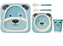 Kit Refeição em Bambu Cachorrinho Azul (6m+) - Buba Bebe - Imagem 1
