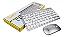 Teclado E Mouse Super Slim 2 Sem Fio Prata - Imagem 1