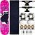 Skate Montado Miss Black Cat Pink Profissional 8.0 Feminina - Imagem 1