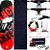Skate Completo Maple Black Sheep Red Black 8.0 + Truck This Way + Roda 53mm - Imagem 1