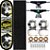 Skate Completo Shape Fiber Glass Wood Light 8.0 Army Black - Imagem 1