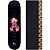 Shape Maple April Skateboard 8.0 Brand Black Red + Lixa Jessup - Imagem 1