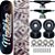 Skate Completo Shape Matilha Skate Fiber Glass 8.0 Black Lixa Dollar - Imagem 1