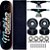 Skate Completo Shape Matilha Skate Fiber Glass 8.0 Brand Blackout Lixa Emborrachada - Imagem 1