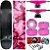 Skate Completo Profissional Maple Liso 8.0 Pink Truck Fun Light - Imagem 1