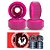Rodas Importadas 52mm Mentex Skate 102A Pink + Rolamento Black Sheep Silver - Imagem 1