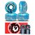 Rodas Importadas 52mm Mentex Skate 102A Azul + Rolamento Black Sheep Silver - Imagem 1