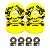 Rodas Para Skate Black Sheep 53mm Amarela + Rolamentos ABEC-5 - Imagem 1