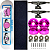 Skate Completo Shape Marfim Drop Sista 8.0 White Ploc - Imagem 1