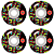 Rodas Blind Skate 53mm OG Stacked Black Dureza 99A - Imagem 1