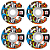 Rodas Blind Skate 53mm Og Ripped Multi Dureza 101A - Imagem 3