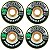Rodas Spitfire 56mm F4 Conical Green Print 101DU - Imagem 1