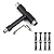 Chave T de Montagem Black Para Skate + Parafusos de Base Black - Imagem 1