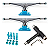 Truck Intruder 139mm Solid Blue + Chave T + Parafusos de Base - Imagem 1