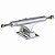 Truck Importado Ace 44 AF1 Hollow Polished Silver - Imagem 1