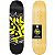 Shape Wood Light Skate 8.5 Marfim Fiber Glass Black Tag Yellow - Imagem 1