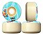 Roda Para Skate Importada 51mm Trick Or Treat Dureza 99a Mushroom Blue - Imagem 1