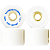 Roda Powell Peralta Rat-Bones 60mm 90A White Re-Issue (Jogo com 4 - Imagem 1
