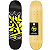 Shape Wood Light Skate 8.00 Marfim Fiber Glass Black Tag Yellow - Imagem 1