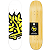 Shape Wood Light Skate 8.00 Marfim Fiber Glass White logo Amarelo - Imagem 1
