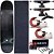 Skate Completo Profissional Maple Liso 8.0 BS Black (shape sem estampa) - Imagem 1