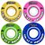 Roda para Skate Mentex 53mm Colorida ( jogo 4 rodas ) - Imagem 2