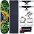 Skate Profissional Completo Shape Cisco Braza 8.0 + Truck This Way - Imagem 1