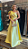 Vestido longo de zibeline amarelo - Imagem 1