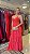 Vestido longo Coral babados - Imagem 1