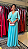 Vestido longo com manga plissada - Imagem 1