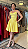 Vestido curto Princesa amarelo - Imagem 1