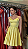 Vestido curto Princesa amarelo - Imagem 3