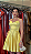 Vestido curto Princesa amarelo - Imagem 2