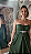 Vestido longo verde militar tomara que caia - Imagem 3