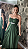 Vestido longo verde militar tomara que caia - Imagem 2