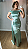Vestido Longo de Festa Verde Menta em Cetim - Imagem 1