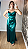 Vestido Longo Verde Esmeralda em Cetim Acetinado - Imagem 3