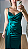 Vestido Longo Verde Esmeralda em Cetim Acetinado - Imagem 5