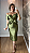 Vestido Midi Verde Oliva com Laço e Decote Ombro a Ombro - Imagem 1