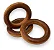 Argola  Madeira 4cm - 4 unidade - Imagem 1