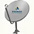 Antena Mini Parabolica 60cm Vivensis Banda Ku 5G Somente a Antena (Universal) - Imagem 1